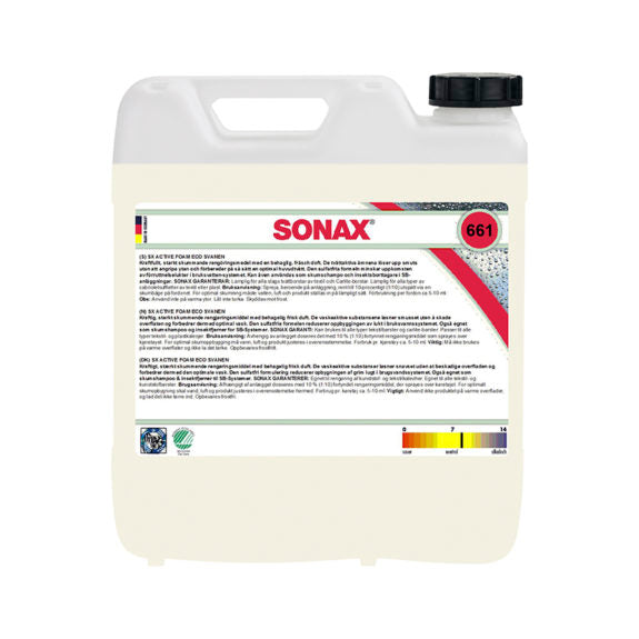 Förtvättsmedel Sonax Active Foam Svanen, 10000 ml