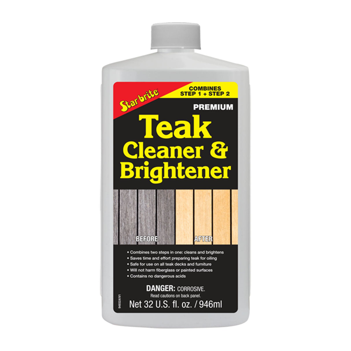 Teakrengöring Star Brite Premium Teak Cleaner & Brightener, 1000 ml