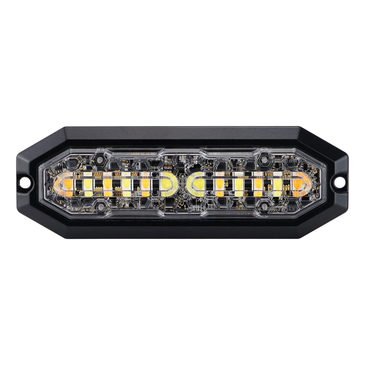 Blixtljus Strands DUO Orange/Vit 12LED 12-24V