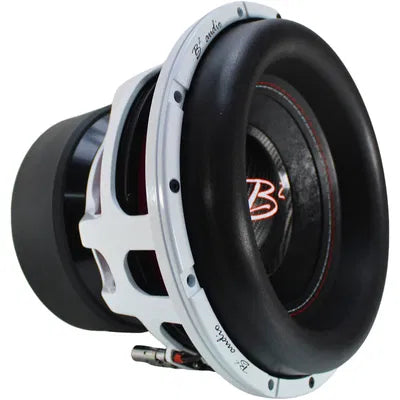 B2 Audio RAGE-serien V4 12" subwoofer, 2000 Watt RMS, Dual 1 Ohm, 3" talspole.