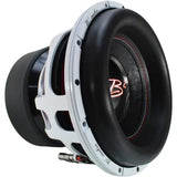 B2 Audio RAGE-serien V4 12" subwoofer, 2000 Watt RMS, Dual 1 Ohm, 3" talspole.