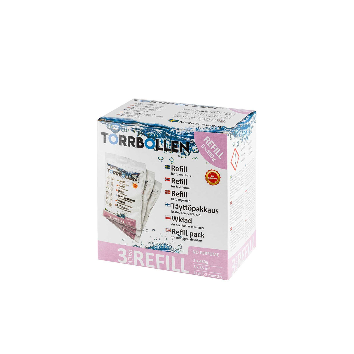 Avfuktare Torrbollen Refill, 3 x 450g