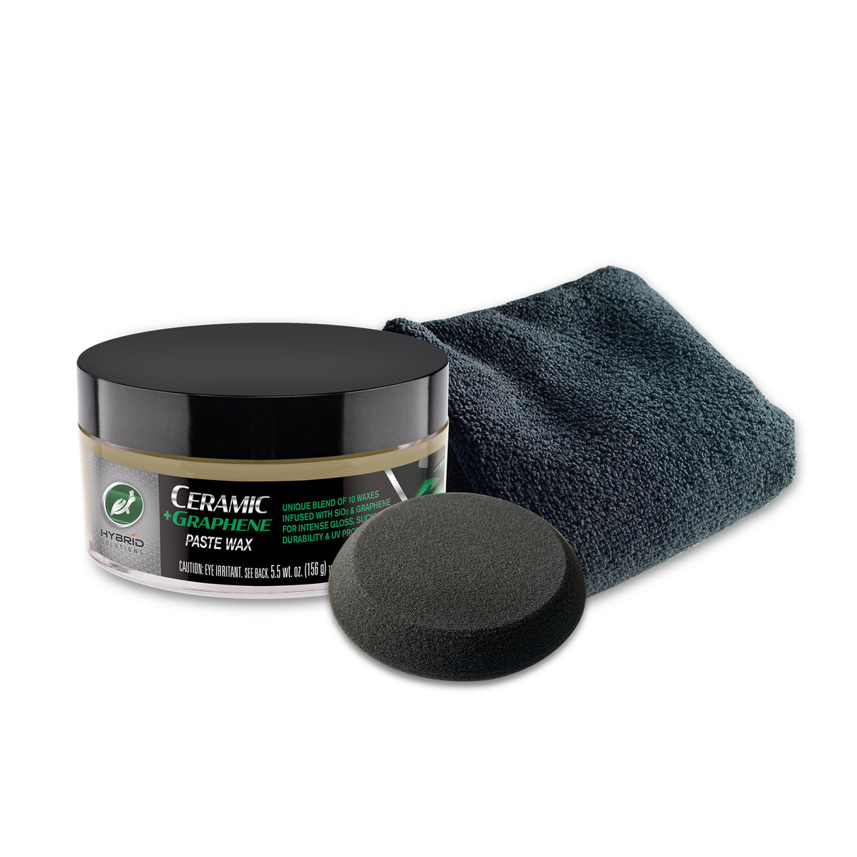 Bilvax Turtle Wax Hybrid Solutions Ceramic+ Graphene Paste Wax 156 g, + applikator och mikrofiberduk