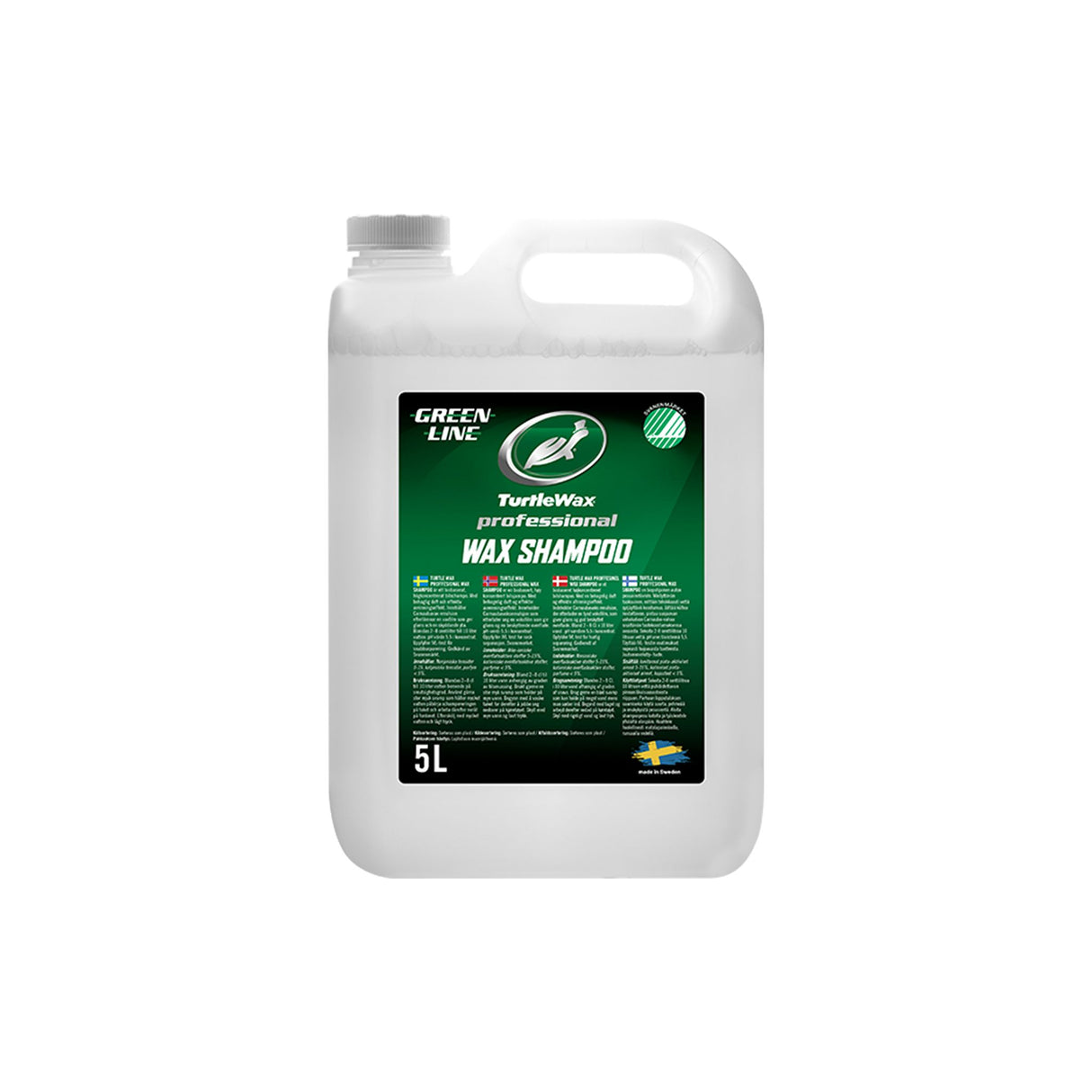 Bilschampo Turtle Wax Pro Greenline Wax Shampoo, 5000 ml