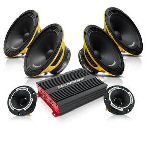 Soundmaxer Kit 8 8 tum SPL-högtalarpaket 600 W RMS