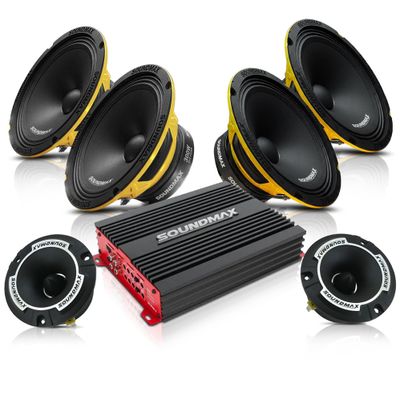 Soundmaxer Kit 65 6,5 tum SPL-högtalarpaket 300 W RMS