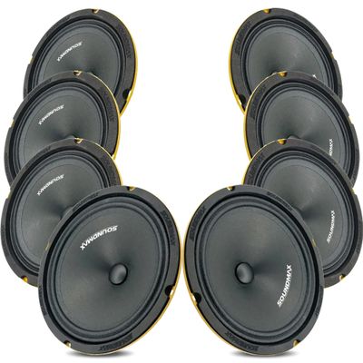 Soundmax 8x8 tum SPL-högtalarpaket 1040 W RMS