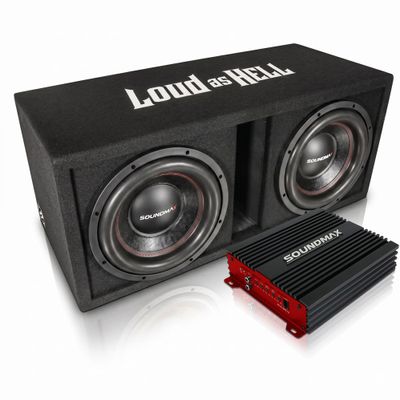 Soundmax BassBox 1000W komplett baspaket