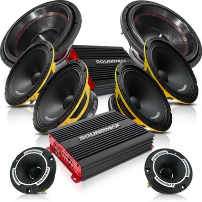 Soundmaxer Full Kit 6,5 SPL-högtalarpaket