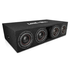 Cheva Kit 4x8 Reiss RX med fyra RS-RX8.D2-subwoofers och Chevrolet 4x8-baslåda, utan slutsteg