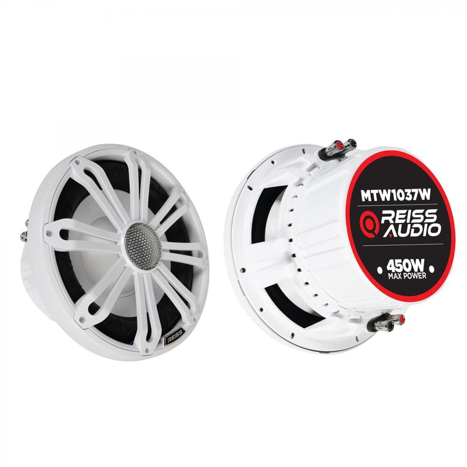Reiss Audio RS-MTW1037W 10-tums marinsubwoofer med flerfärgad LED
