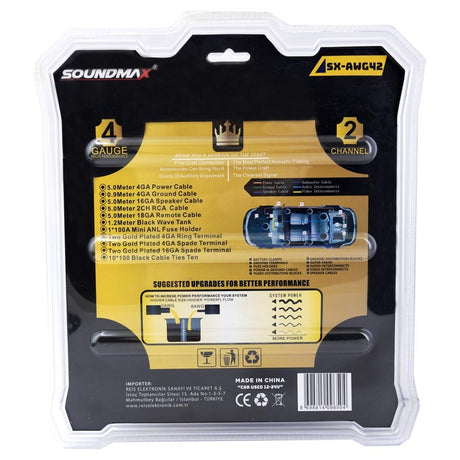 Soundmax SX-AWG42 kabeltillbehör