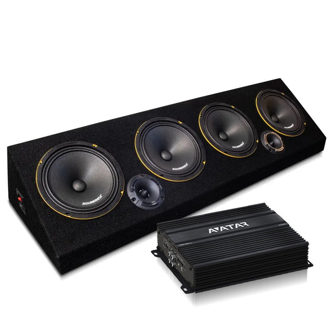 Loud as Hell 4×8-tums slopeplanka med Machete Fight 80 och Avatar ABR-350.2