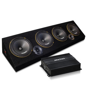 Loud as Hell 4×8 Slope Ampkit med Avatar ABR-350.2 och Soundmax SX-M8XL