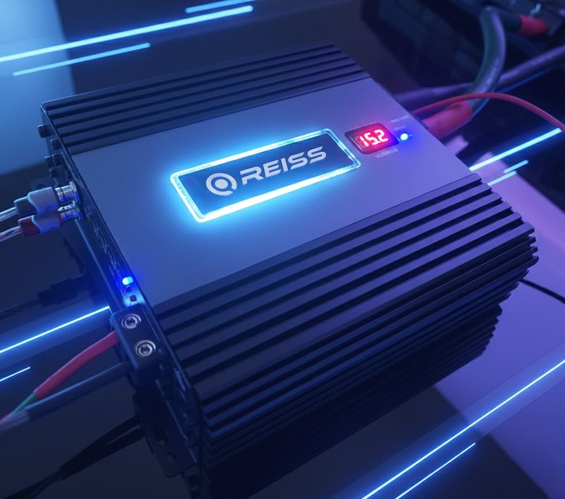 Reiss RS-F3000.1D Klass D-monoblock, detaljbild