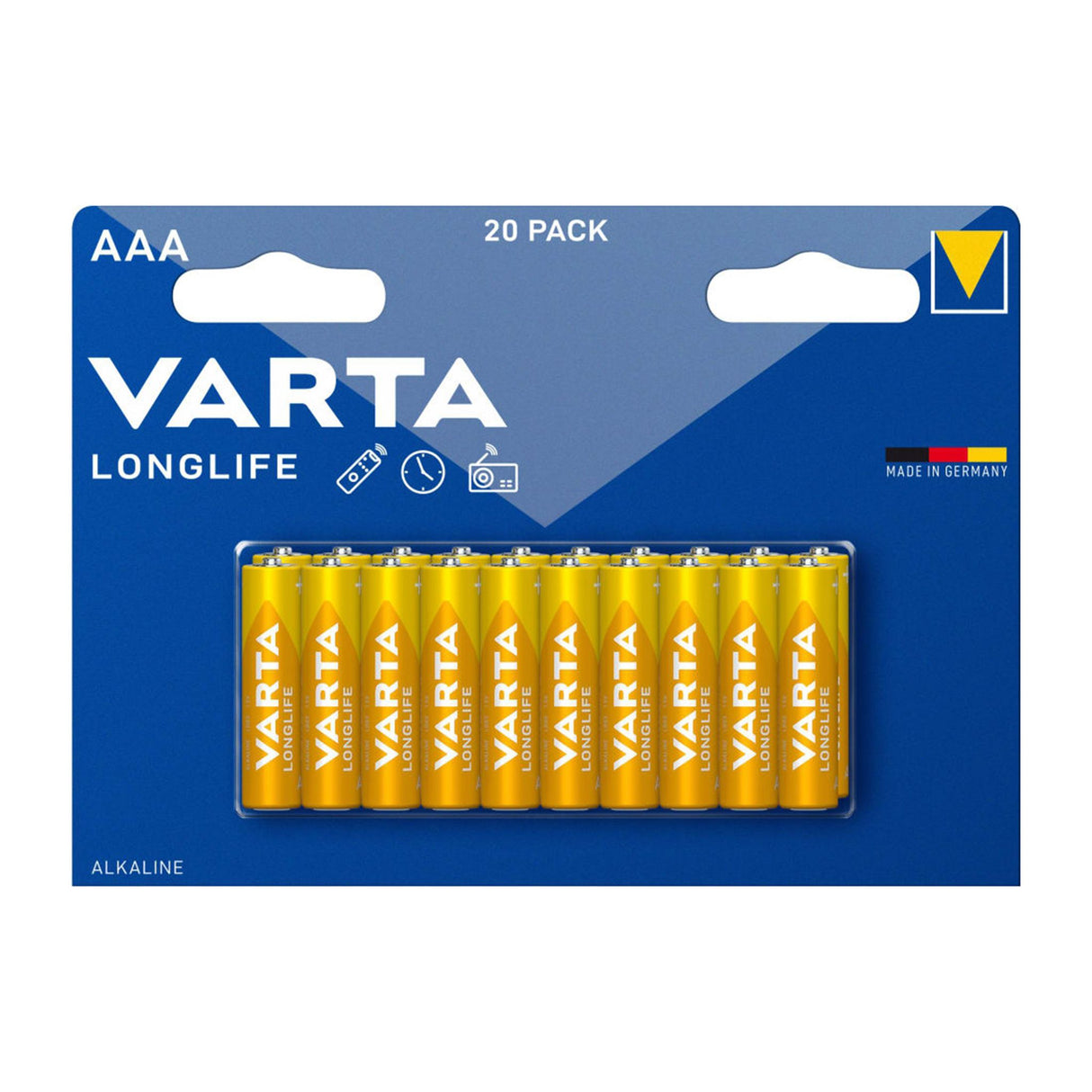 AAA-batteri VARTA Long Life, 20 st