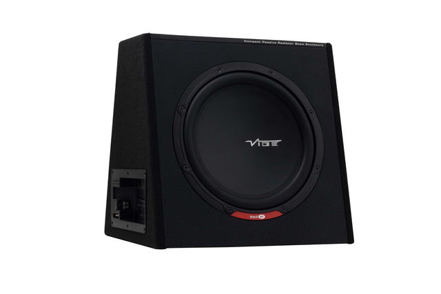 Vibe BLACK AIRC12-V2 kompakt passiv baslåda med 12-tums subwoofer och slavradiator